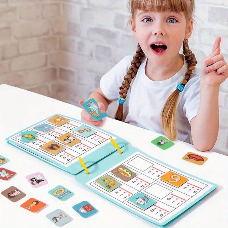 CVC Busy Book – Phonics Learning Activity for Toddlers and Preschoolers