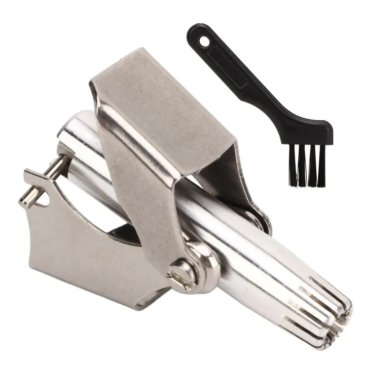 Premium Stainless Steel Manual Nose & Ear Hair Trimmer