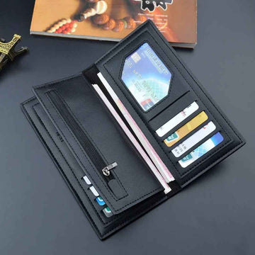 Monogram Luxe Long Wallet – Zip Around Purse with 14 Card Slots