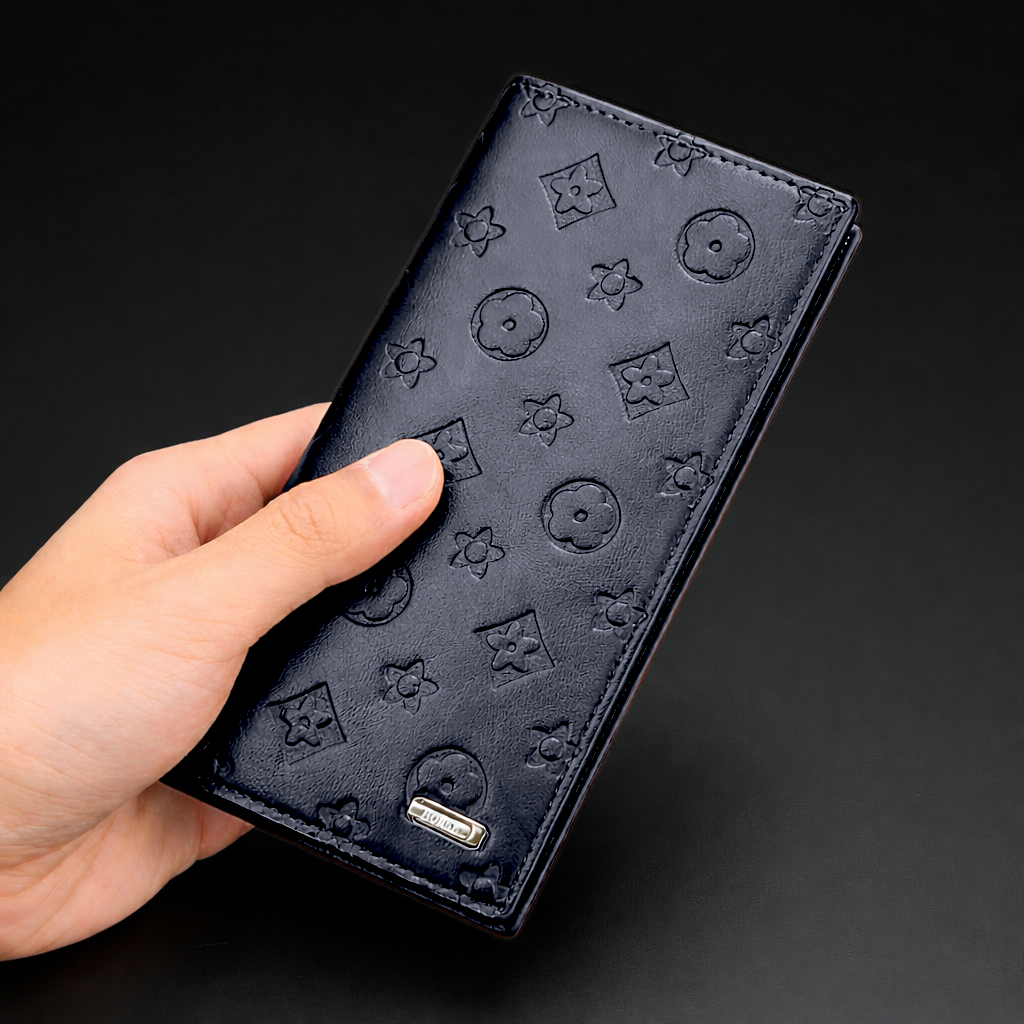 Monogram Luxe Long Wallet – Zip Around Purse with 14 Card Slots