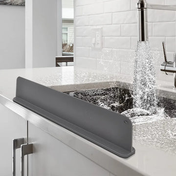 Kitchen Sink Splash Guard - Silicone Splash Guard for Water Sink, Bathtub, Faucet, Sink Backsplash Guard