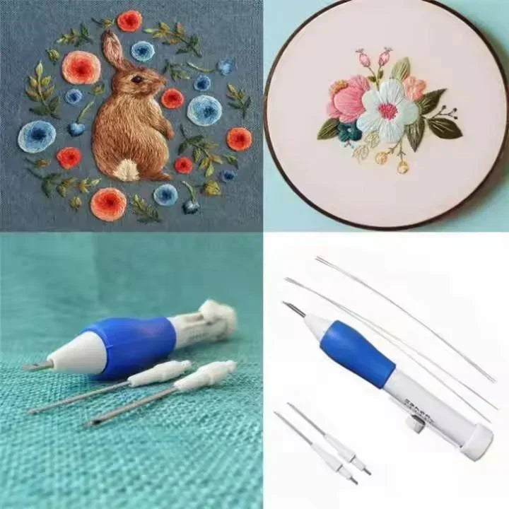 Complete Embroidery Kit for Clothes & Decor | All-in-One Kit